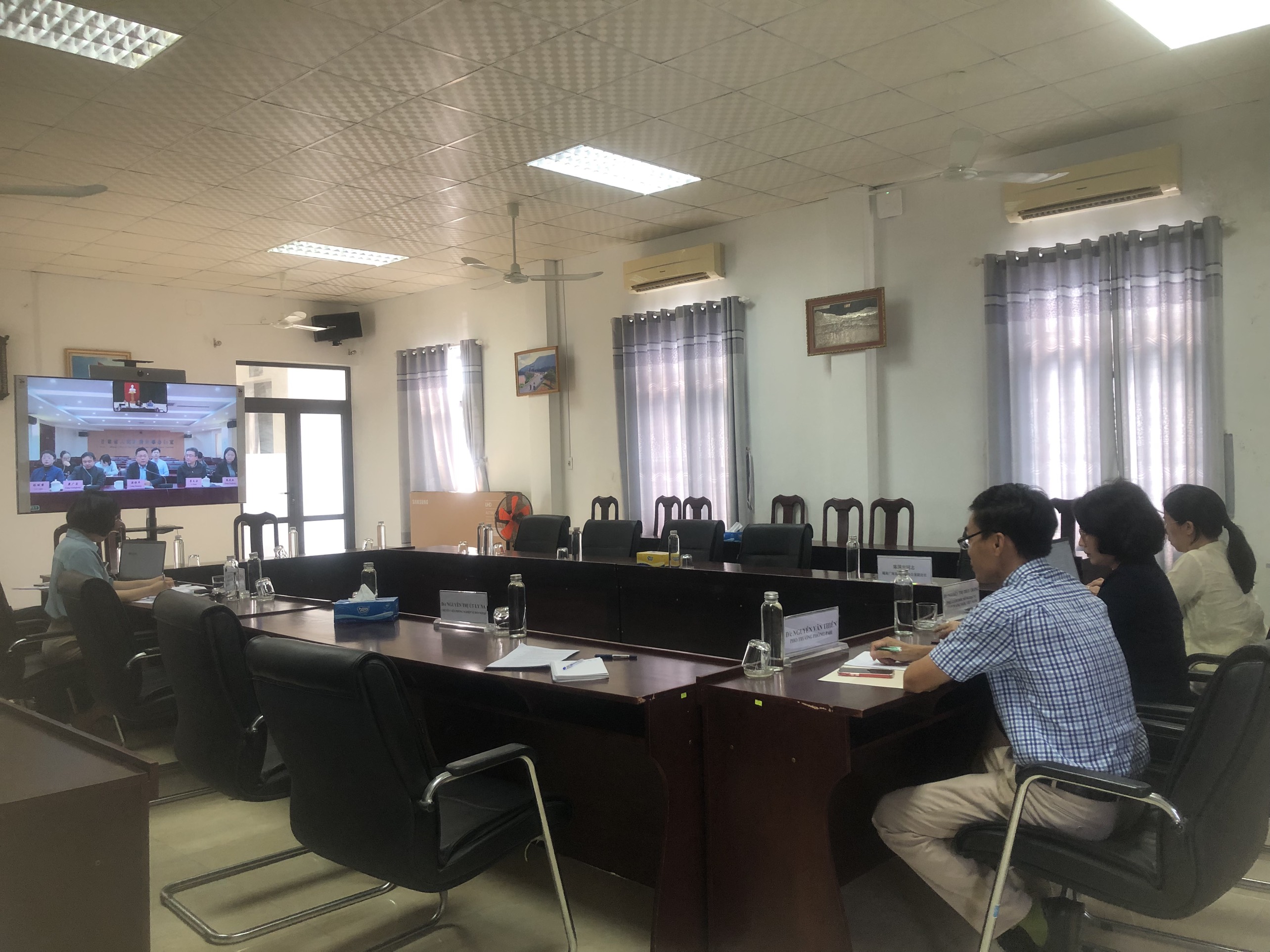 Sở Ngoại vụ tỉnh Quảng Nam làm việc trực tuyến với Văn phòng Ngoại vụ tỉnh Cam Túc, Trung Quốc